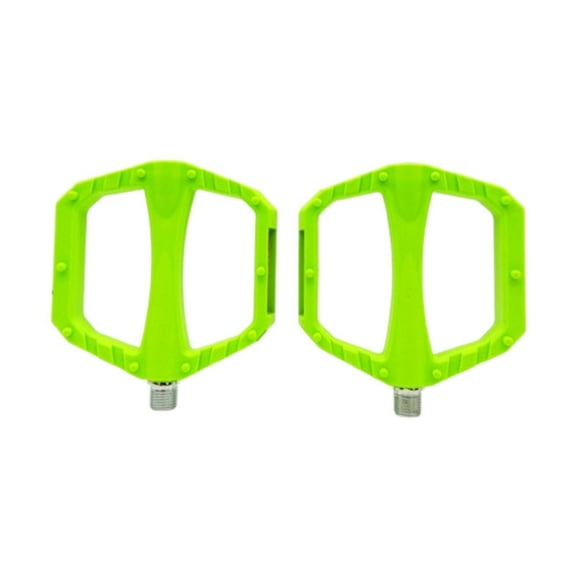 Luwecf 2 Pieces Mountain Bike Pedals Easy Installation Replace Sturdy Cycling Parts Green