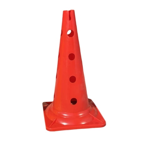 Luwecf 20 inch Sport Training Cone Field Marker Cone Agility Practice Traffic Cone with Red