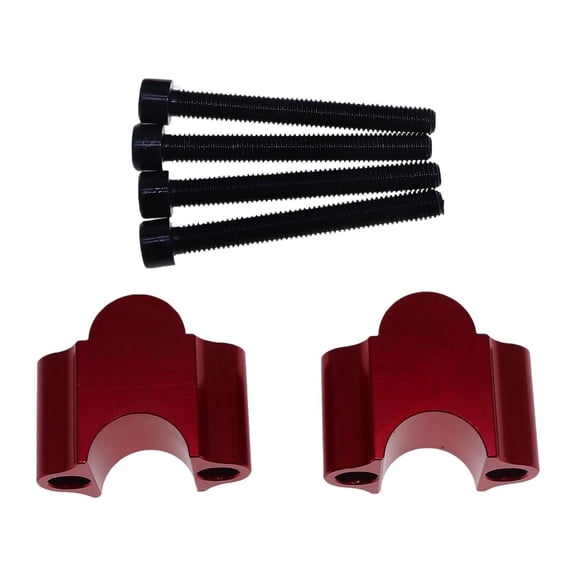 Luwecf 22mm Motorcycle Handlebar Riser Extension Clamp for Motorcycle Supplies Red