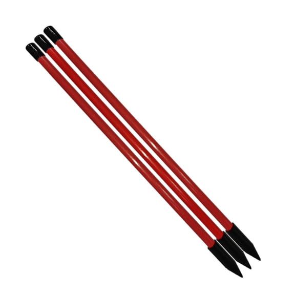 Luwecf 3 Pcs Golf Alignment Sticks Posture Correction Portable Training Sticks Teaching red