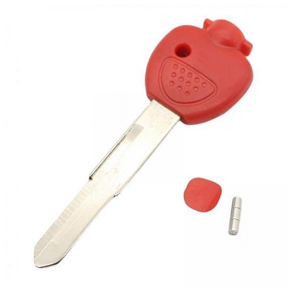 Luwecf 3xMotorcycle Blank Key Uncut Blade for Majesty 250 Part Accessories Red