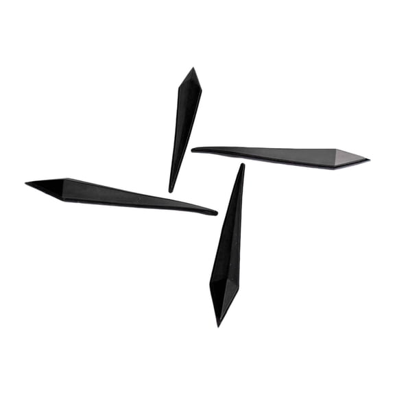 Luwecf 4 Pieces Snowboard Stomp Pads Snowboard Step Pad Lightweight Anti Slip Snowboard Grip Pad for Skiing Snowboarding Accessories Black