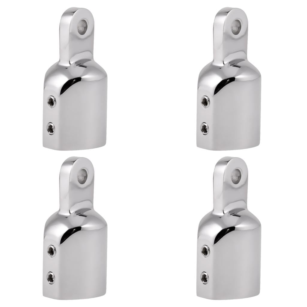 Stainless Steel Bimini Top Eye End Caps – 4Pcs 25mm Heavy Duty Marine Fittings For Boat Kayak