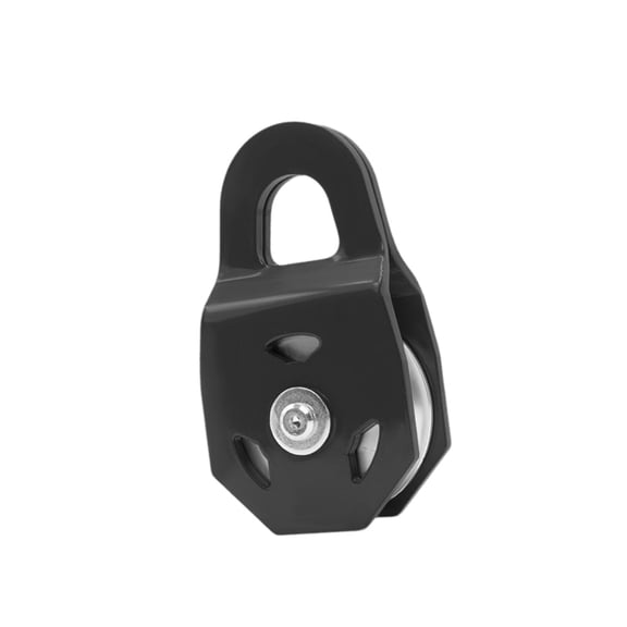 Luwecf 8 Ton Winch Snatch Block Heavy Duty Universal Towing Pulley Block Tow Rope Winch Black