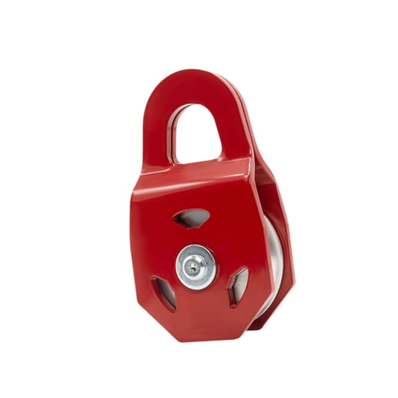 Luwecf 8 Ton Winch Snatch Block Heavy Duty Universal Towing Pulley Block Tow Rope Winch Red