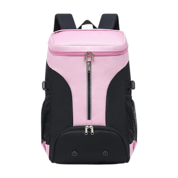 Luwecf Badminton Backpack Easy Carrying Racquet Carrying Bag Convenient Rucksack Tennis Pink