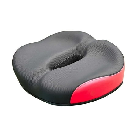Luwecf Bicycle Saddle Bicycling Elegant Mountain Waterproof Widen Thicken Bike Seat Red