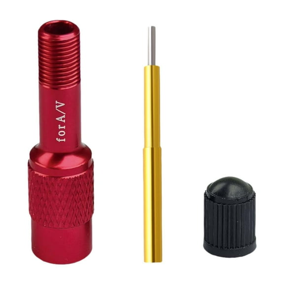 Luwecf Bike Fork Valve Adapter Accessory Inflatable Fork Air Valve Adapter Extender Red