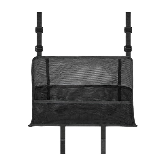 Luwecf Car Mesh Organizer between Front Seats Barrier of Backseat Kids Purse Holder Net Black