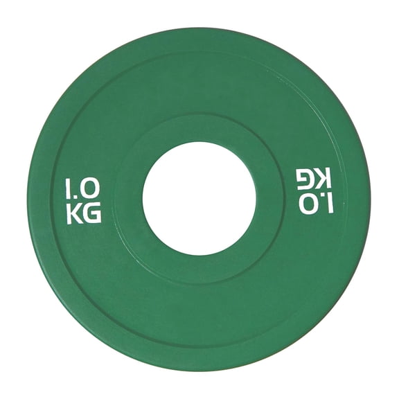 Luwecf Compact Fractional Weight Plate for Exercise Strength Training Weightlifting Green 1kg