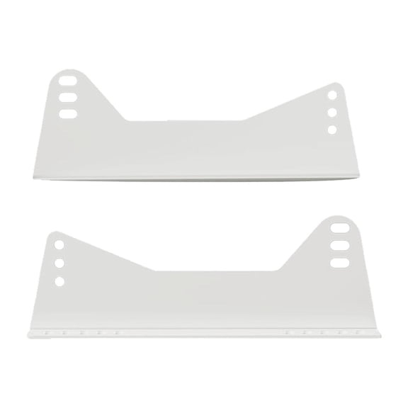 Luwecf Easy Installation Race Seat Side Mount Bracket Kit Durable Metal Iron Adjustable White