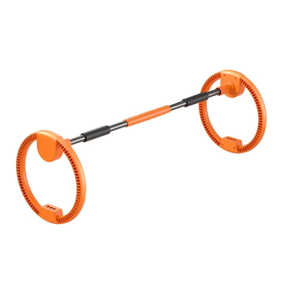 Luwecf Fitness Hoop Ergonomic Handheld for Adults for Indoor Boosting Endurance Gym Orange