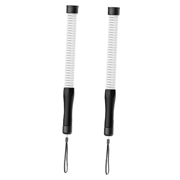 Luwecf Fitness Ropeless Battle Ropes Pair Portable Cardio Versatile Battle Exercise White