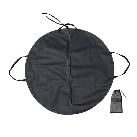 Luwecf Foldable Garment Bag for Clothes Round Protective Stylish Pancake Dance Tote 115cm