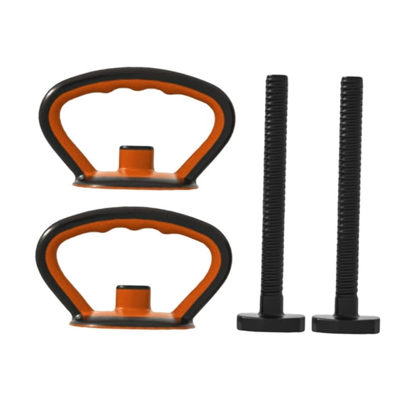 Luwecf Kettlebell Handle Grip Handle Comfortable Multifunction Exercise Portable Kettle black 2 handle 2 rod