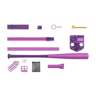 Luwecf Kids Baseball Pitching Machine Backyard Practice Outdoor Sports Baseball Toy Pink