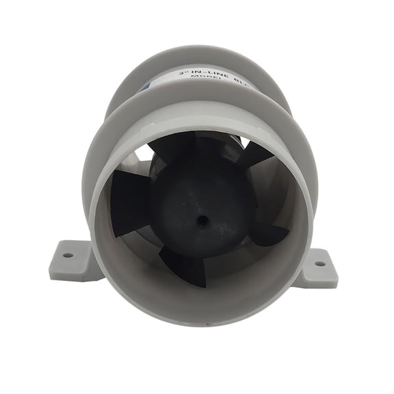 Luwecf Marine Boat 12 in Line Bilge Blower, Water Resistant (White, 3-Inch/76mm)