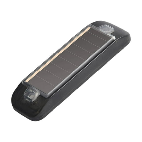 Luwecf Mini Solar Powered Warning Flash Light Car Flashing Light Waterproof LED Warning Red Light