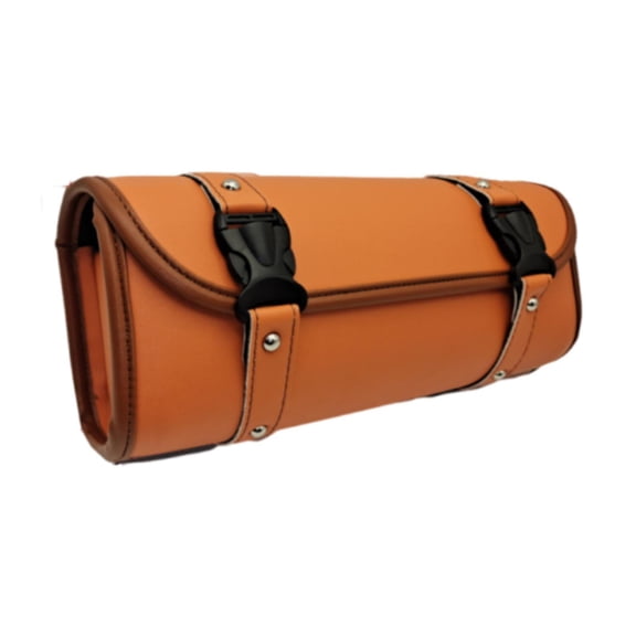 Luwecf Motorcycle Front Bag Large Capacity Luggage Pouch for Motorbike Orange