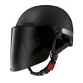 thumbnail image 1 of Luwecf Motorcycle Half Helmet Accessories Vintage Design for Cycling Bike Motocross Black, 1 of 9