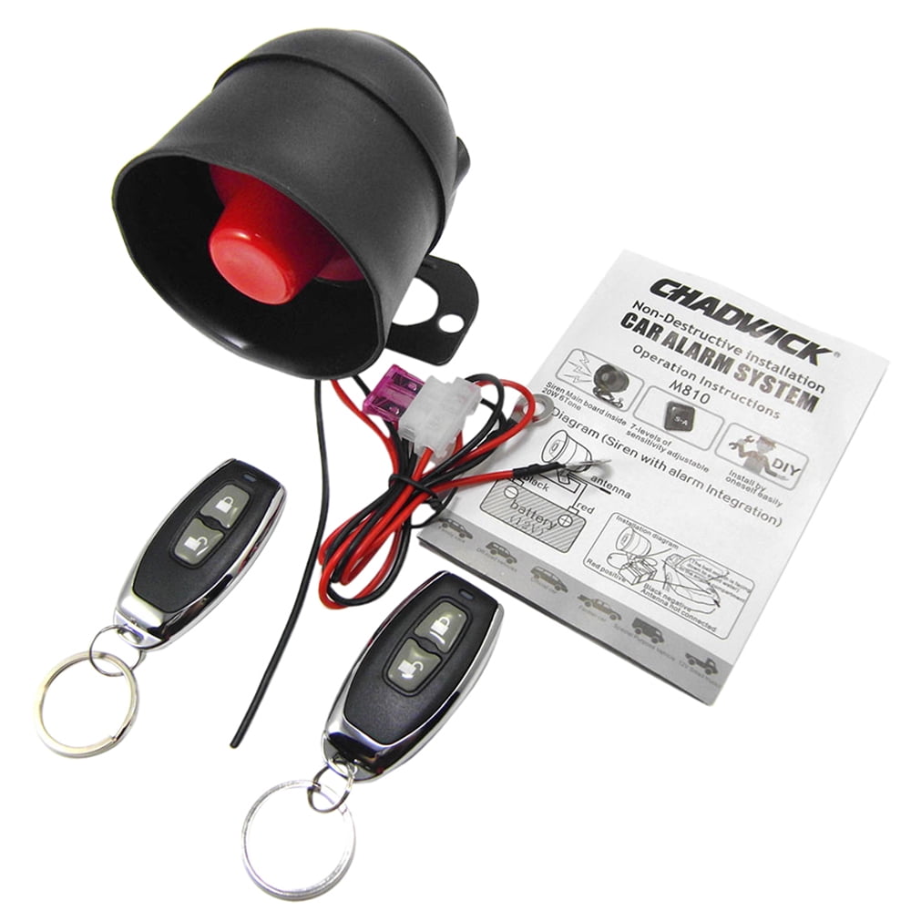 Luwecf New Car Burglar Alarm Keyless Entry Security Protecting System Anti- Device