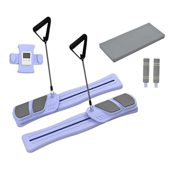 Luwecf Pilates Reformer Portable Ab Board for Women Multi Purpose Pilates Sliding Board Violet