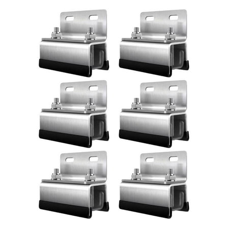 Luwecf Roof Rack Mount Kit High Performance Directly Replace Van Roof Rack Brackets Double Hole 6pcs Set