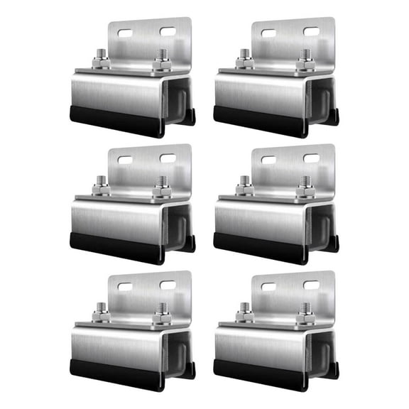 Luwecf Roof Rack Mount Kit High Performance Directly Replace Van Roof Rack Brackets Double Hole 6pcs Set