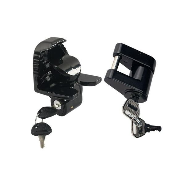 Luwecf Rv Trailer Hitch Lock Truck Tow Hitch Lock Practical Easy to Install Towing Hook Black