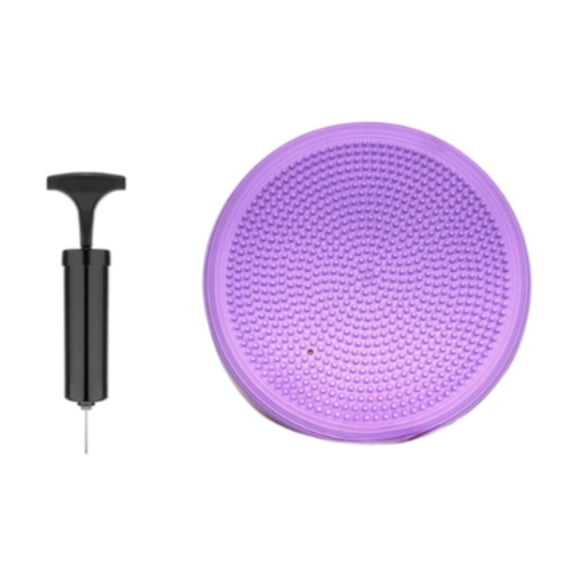 Luwecf Sensory Wobble Cushion with Hand Pump Inflated Flexible Seat for All Ages Violet