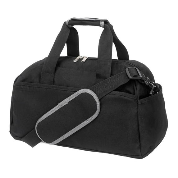 Luwecf Small Gym Bag Storage for Women Men Carry on Bag for Fitness Travel Exercise Black