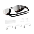 thumbnail image 1 of Luwecf Swimming Goggles Anti Fog Wide Vision Portable Lightweight Waterproof for Adults Black, 1 of 9