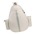 thumbnail image 1 of Luwecf Tennis Bag Backpack Smooth Zipper Multipurpose Carrying Bag Organizer Pickleball White, 1 of 9