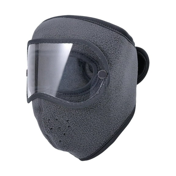 Luwecf Winter Mask Soft Breathable Reusable Protector for Adults Men Women Climbing Gray