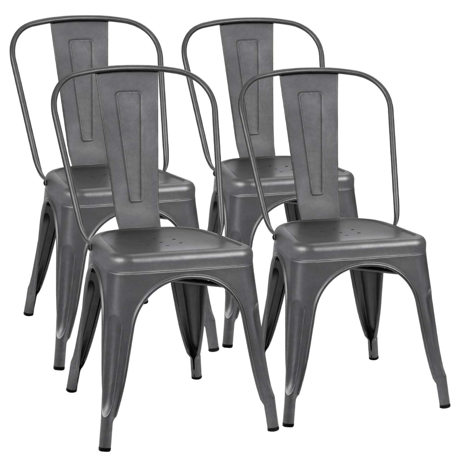 Luwei Metal Dining Chairs Stackable Kitchen Dining Chairs Metal Chairs