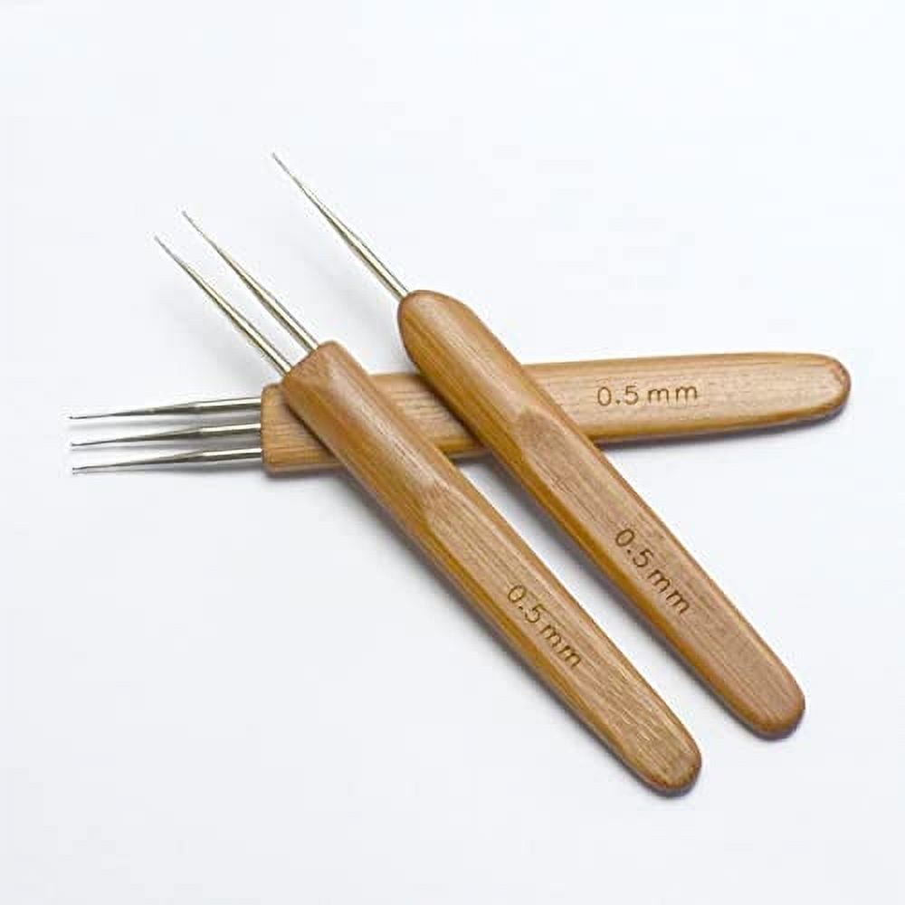 Luwigs 3pcs/Set 0.5mm Dreadlock Crochet Hook for Hair (1 Hook, 2 Hooks