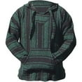 thumbnail image 1 of Luwomo Casual Hoodies Womens Mexican Hoodies Hippie Surf Poncho Sweater Sweatshirt Long Sleeve Hooded Drawstring Pullover Relaxed Fit Tops Army Green,L, 1 of 4