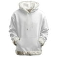 thumbnail image 1 of Luwomo Casual Womens Hoodies Sweatshirt Cozy Long Sleeve Hooded Drawstring Pullover Soft Loungewear Outerwear Blouses,White,S, 1 of 3