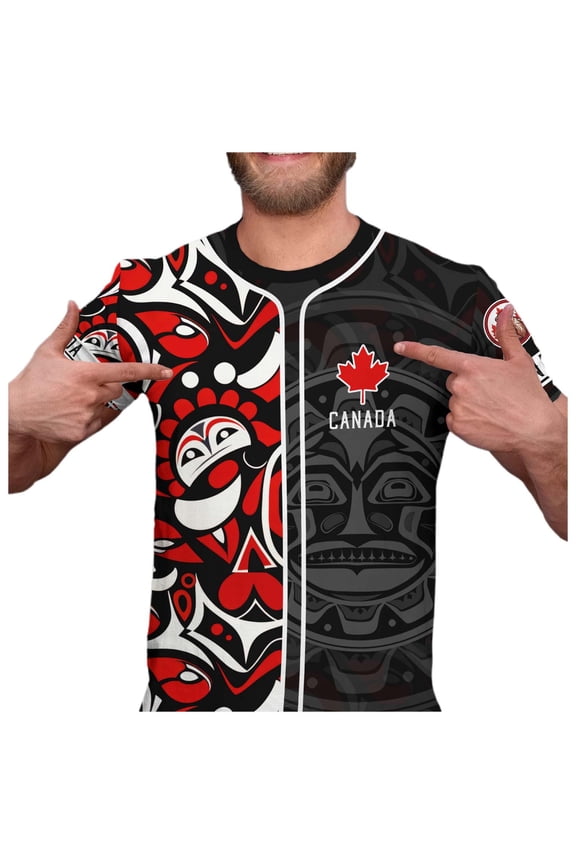 Mens T-Shirts Maple Leaf Print Canada Day Flag 3D Print Short Sleeve Round Neck Unisex Blouse