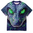 thumbnail image 1 of Luwomo T Shirt for Mens Summer Oversized 3D Snake Print Short Sleeve Crewneck Tee Regular Tops, 1 of 4