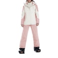 thumbnail image 1 of Luwomo Unisex Ski Jacket and Pants Sets Couples Windproof Ski Suits Comfy Winter Women Waterproof Two Piece Snowsuits,Pink, 1 of 4