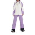 thumbnail image 1 of Luwomo Unisex Ski Jacket and Pants Sets Couples Windproof Ski Suits Comfy Winter Women Waterproof Two Piece Snowsuits,Purple, 1 of 4