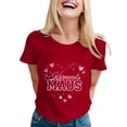 thumbnail image 1 of Luwomo Women T Shirts Carnival Print Short Sleeve Round Neck Festive Blouse, 1 of 7