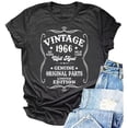 thumbnail image 1 of Luwomo Women Tshirt Short Sleeve Round Neck Letter Printed Daily Wear Tee Tops, 1 of 2