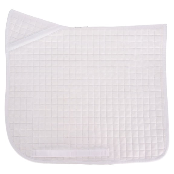 Lux Ceramic Therapy V-Free Wither Relief Dressage Horse Saddle Pad | Contoured Fit | White