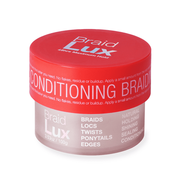 Lux Collection - Braid Lux Conditioning Shining Sealing No Flaking Natural Ingredients Scented Hair Gel Tamer(3.53 Ounce (Pack of 1), Original)