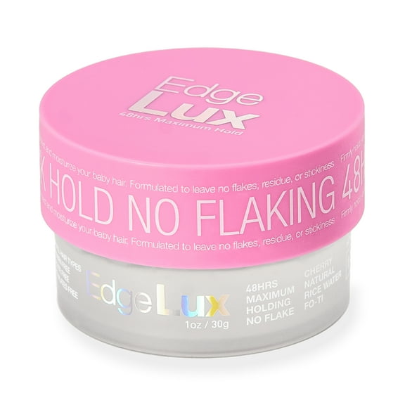 Lux Collection Edge Lux Edge Control Wax 48 Hour Maximum Hold No Flaking Natural Ingredients Scented Conditioning Styling Hair Gel Tamer (1 Ounce (Pack of 1), Cherry)