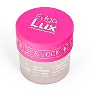 Lux Collection - Edge Lux Edge Control Wax 48 Hour Maximum Hold No Flaking Natural Ingredients Scented Conditioning Styling Hair Gel Tamer (10.58 Ounce (Pack of 1), Strawberry)