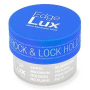 Lux Collection - Edge Lux Edge Control Wax 48 Hour Maximum Hold No Flaking Natural Ingredients Scented Conditioning Styling Hair Gel Tamer (3.53 Ounce (Pack of 1), Blueberry)