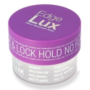 Lux Collection - Edge Lux Edge Control Wax 48 Hour Maximum Hold No Flaking Natural Ingredients Scented Conditioning Styling Hair Gel Tamer 3.53 Ounce Pack of 1, Peach